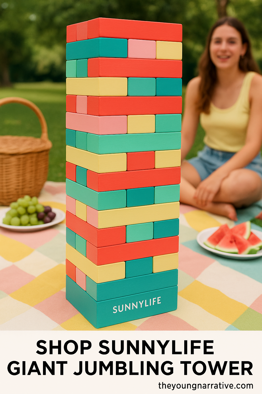 Experience the Thrill with Shop Sunnylife Giant Jumbling Tower